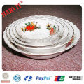 Promocional de porcelana barata de 6 &#39;&#39; Bowls Decal elegante pieza y Varios cuenco de colores Rim Tazones de fuente